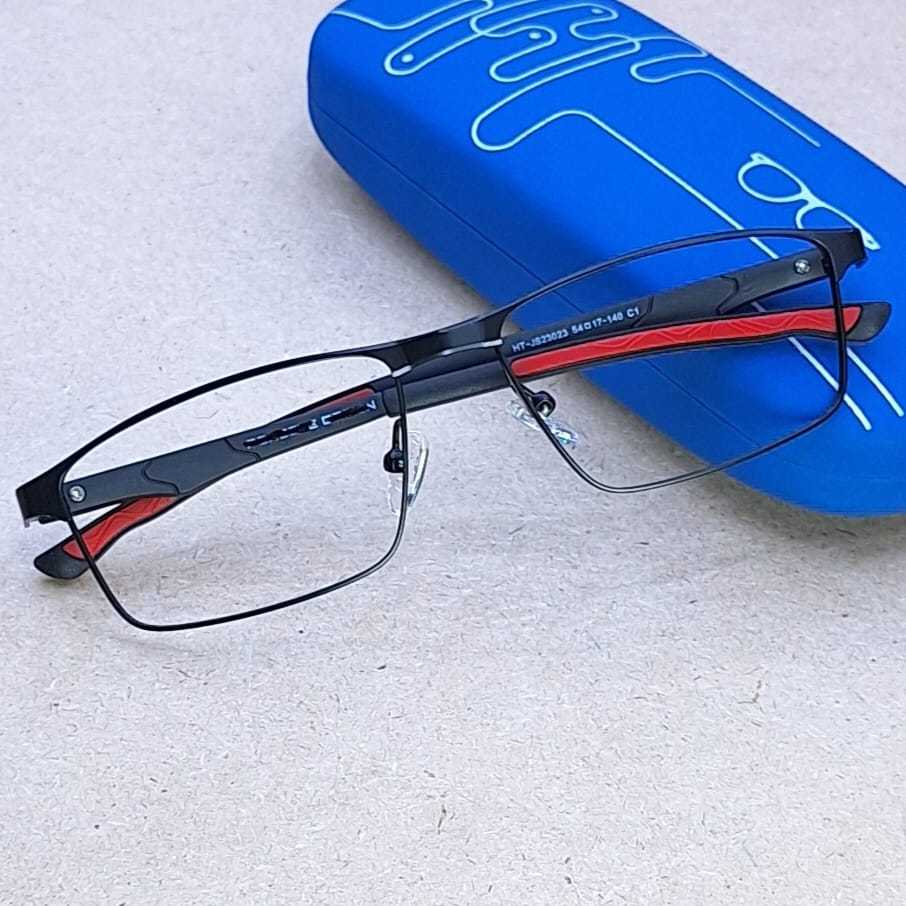 Kacamata Lensa Minus dan Normal Bahan Kaca Asli Anti Gores Photogrey Frame Full Rim 03