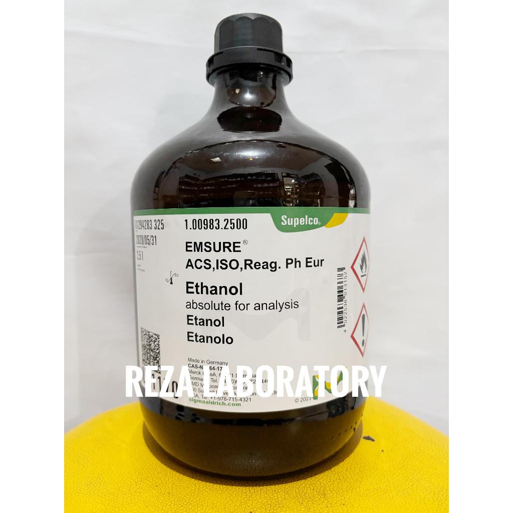 ETHANOL Pro Analis / ALKOHOL ABSOLUTE 99% MERCK 100983 250ml Repack - 50mL