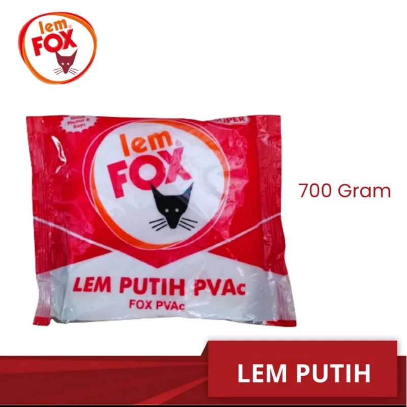 Lem Fox PVAC 700gr - Lem FOX Kayu Bungkus MERAH