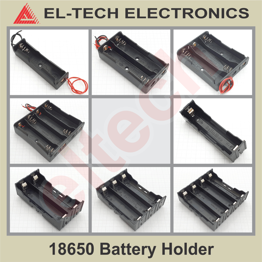 18650 3.7V Battery Holder Pemegang Baterai Batre Isi 1 2 3 4 3.7 V Volt