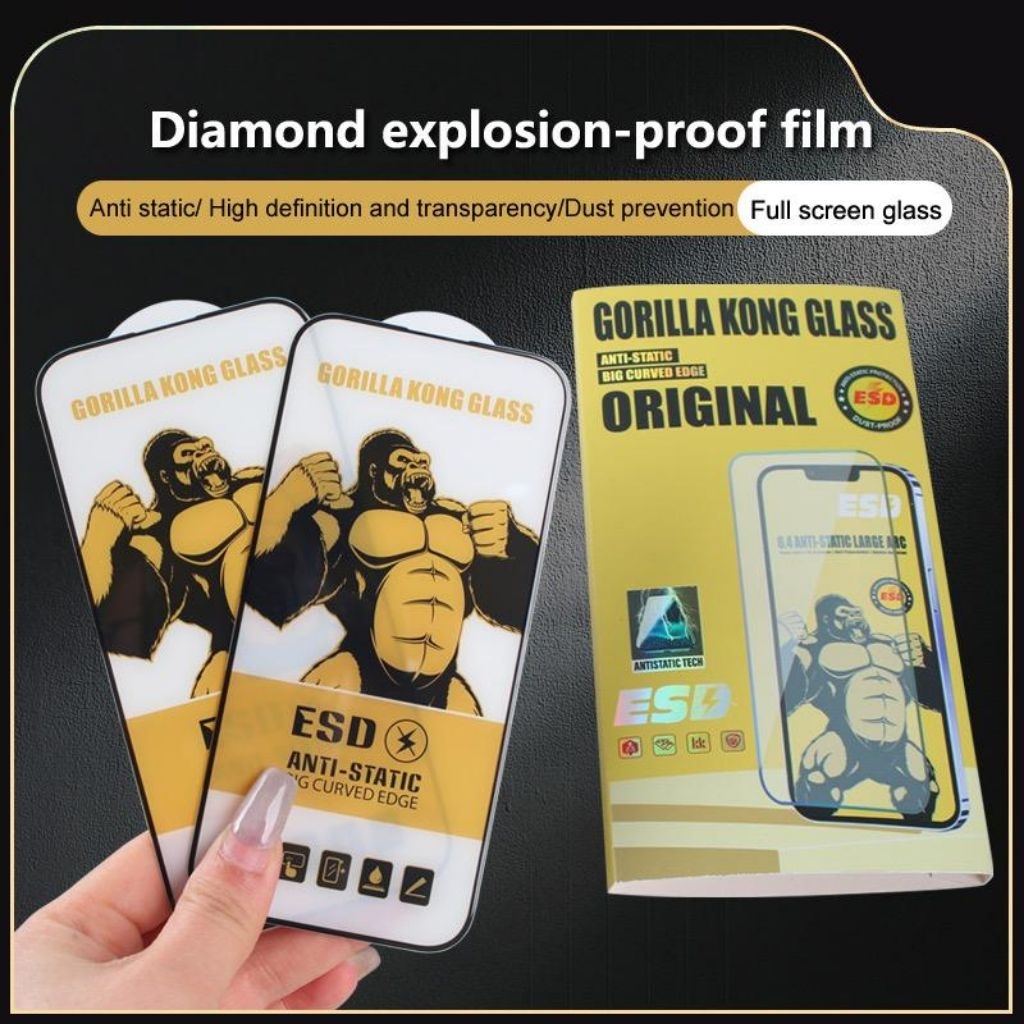 TEMPERED GLASS GORILLA KONG ANTI STATIC CLEAR SAMSUNG A07 A06 A26 A36 A35 A55 A05 S A04 S CORE A02S 