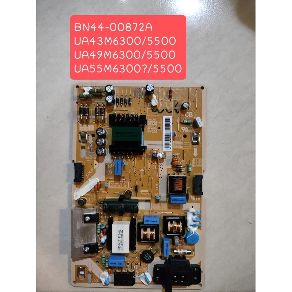 POWERSUPPLY TV SAMSUNG BN44-00872A,UA43M6300/5500,UA55M6300/5500,UA49M6300/5500