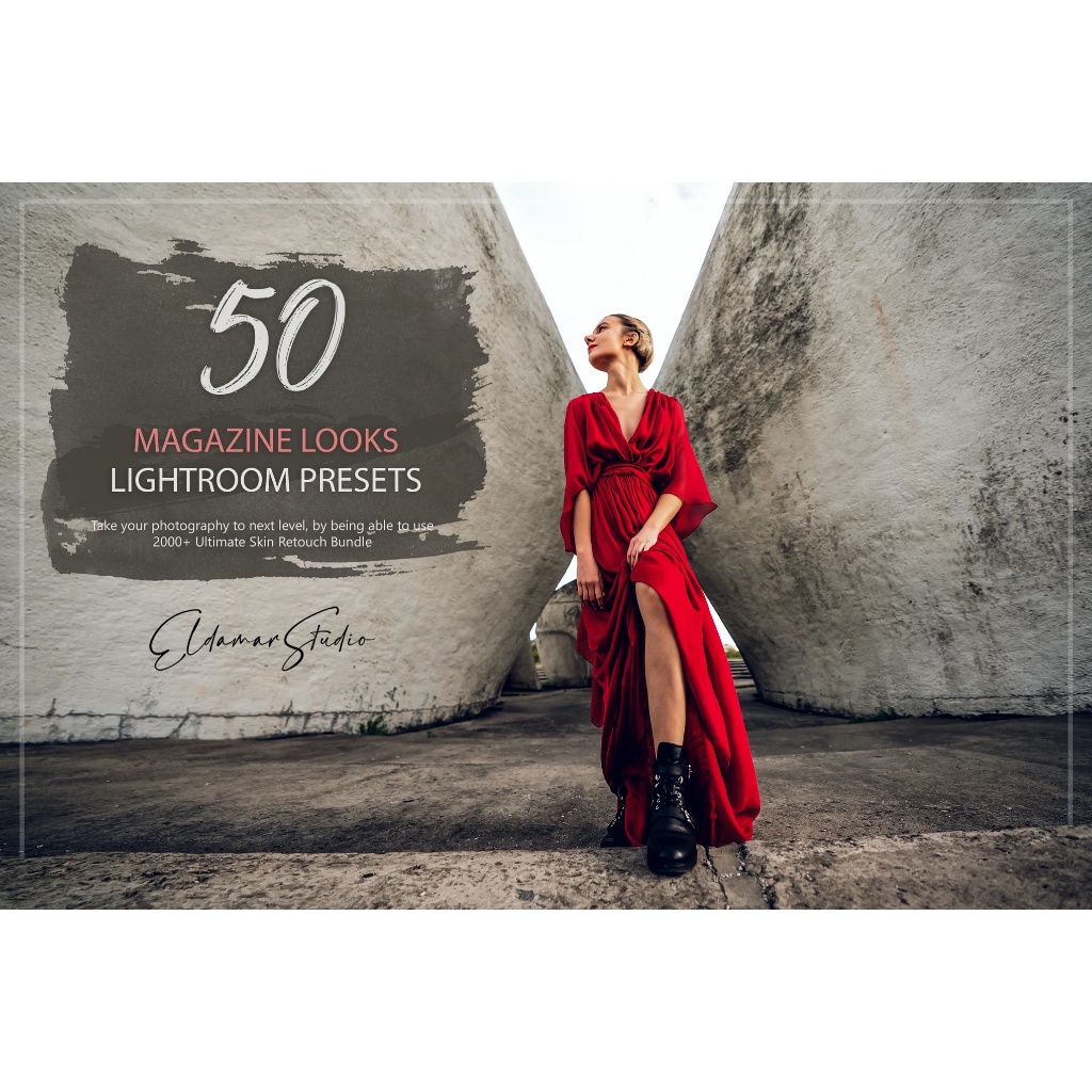 50 Magazine Looks Lightroom Presets – Premium Editorial Style