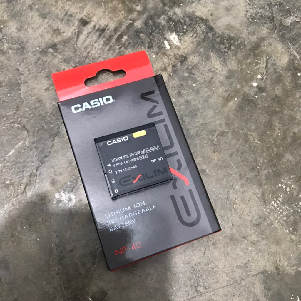 BATERAI CASIO NP-40 ORIGINAL BEKAS MASIH BARU BEKAS TES DIGICAM DIJAMIN MURAH NORMAL