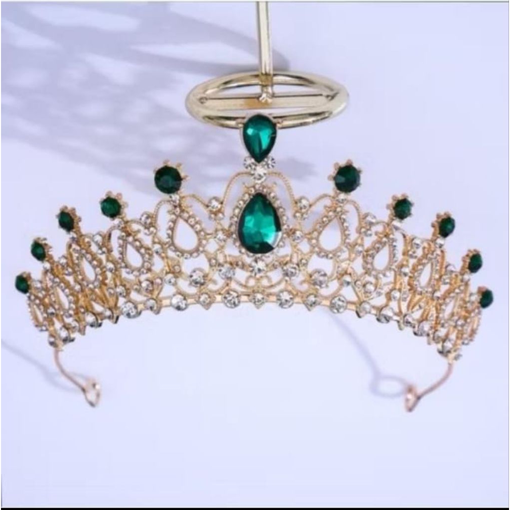 Mahkota Zahra hijau edition Mahkota Pengantin Mahkota Hijab Mahkota Non Hijab