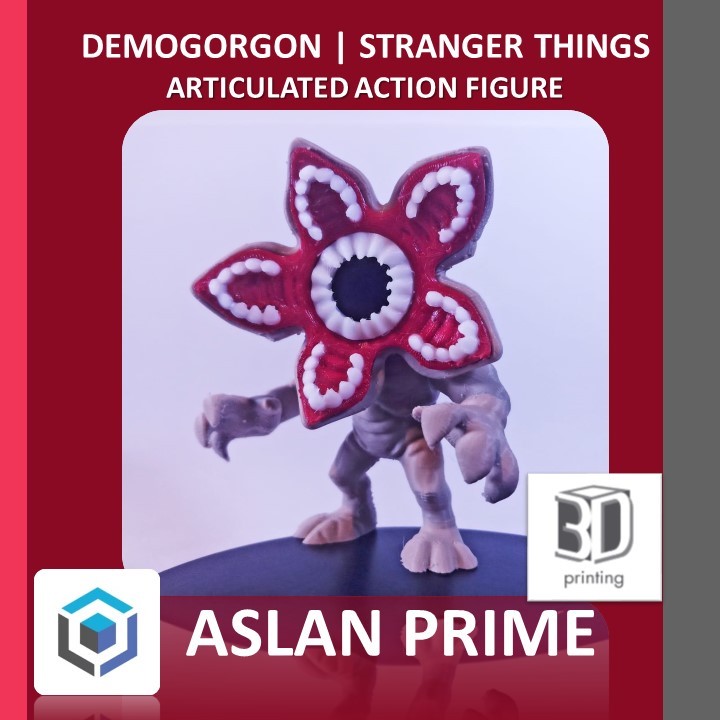 DEMOGORGON STRANGER THINGS MONSTER ARTICULATED ACTION FIGURE 3D Print Chibi Eleven Predator Humanoid
