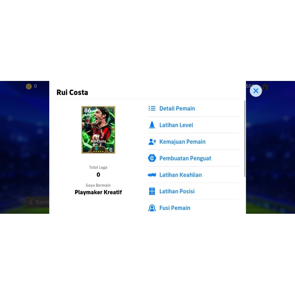 Akun Baru Polosan Efootball 2025/2026 Anti HB (Rui Costa)