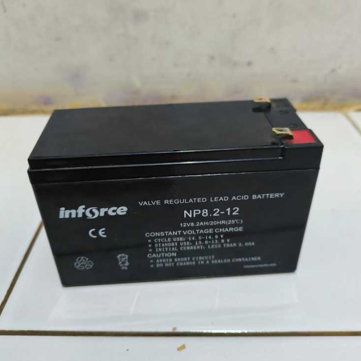 Baterai UPS Inforce Baterai AKI UPS inforce 12V 8.2Ah Original bekas