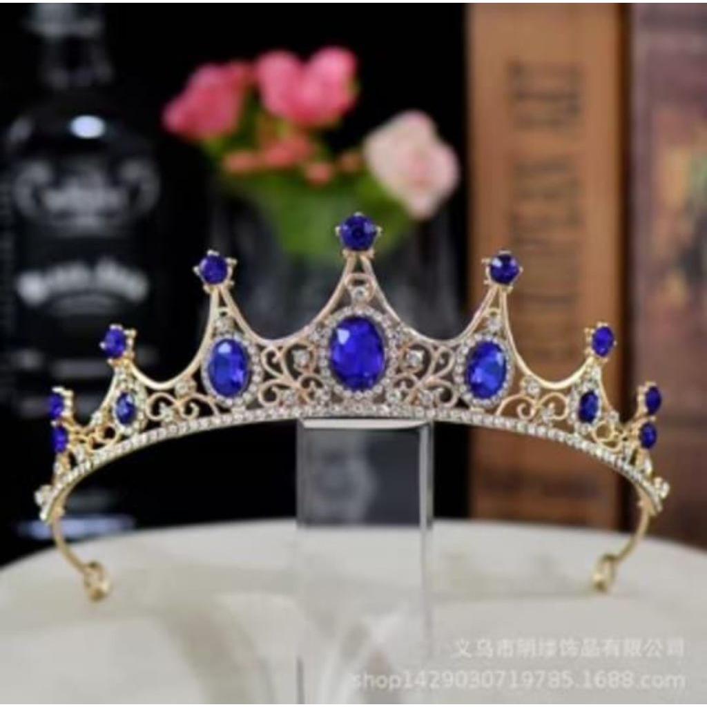 Mahkota Akasia biru edition Mahkota Pengantin Mahkota Hijab Non Hijab