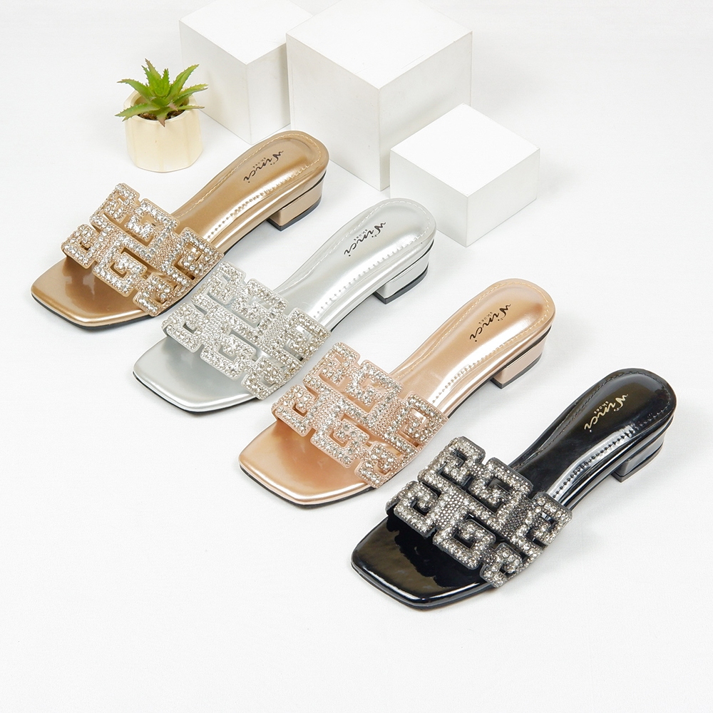 Winchi - Raisa sandal heels wanita high heels 3cm trendy heels