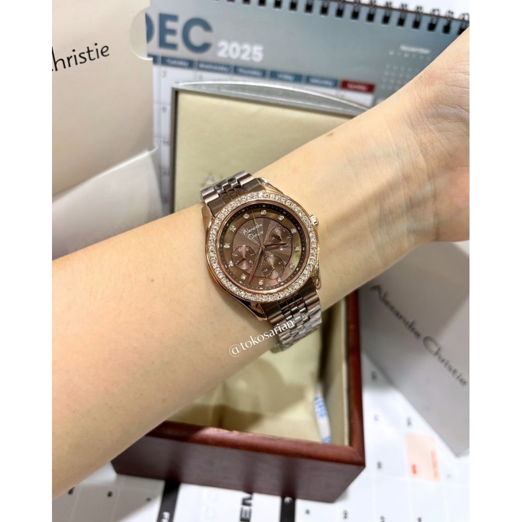 Alexandre Christie AC 2496 BF Original Bergaransi Jam Tangan Wanita Mewah