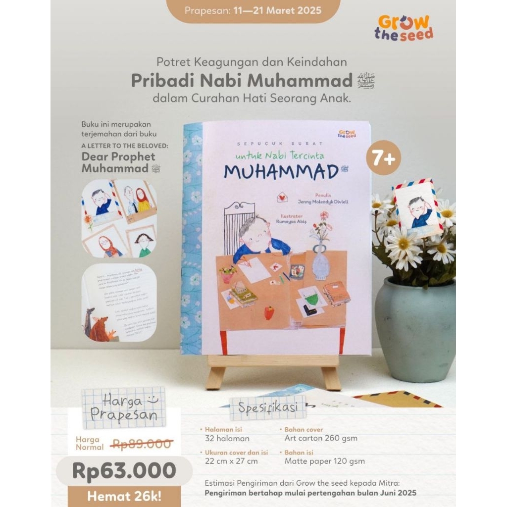Softcover SEPUCUK SURAT UNTUK NABI TERCINTA MUHAMMAD