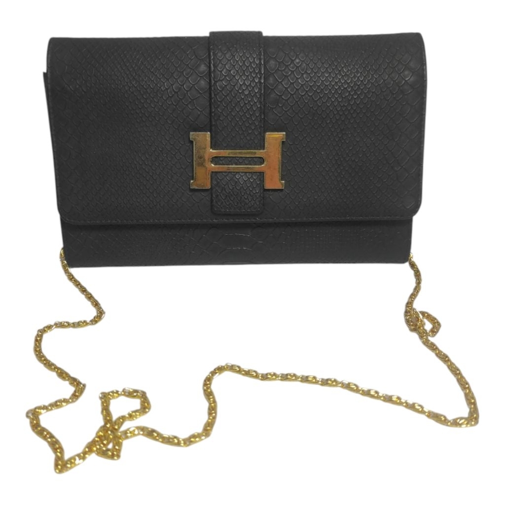 Preloved Tas Selempang Pesta Tali Rantai / Prelove Hand Bag Second / Tas Tangan Clutch Bekas