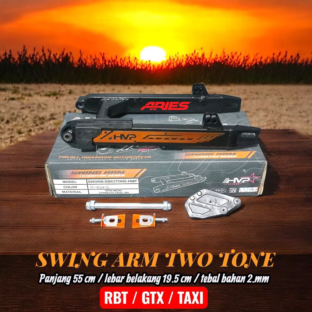 Swing arm bebek, arm RBT list CNC  two tone, arm Supra blade Revo jupiter
