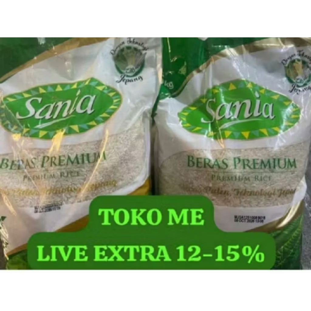 (INSTAN KARGO SDA-PSR NGRO SBY) BERAS PREMIUM SANIA 5KG DAN MACAM MERK