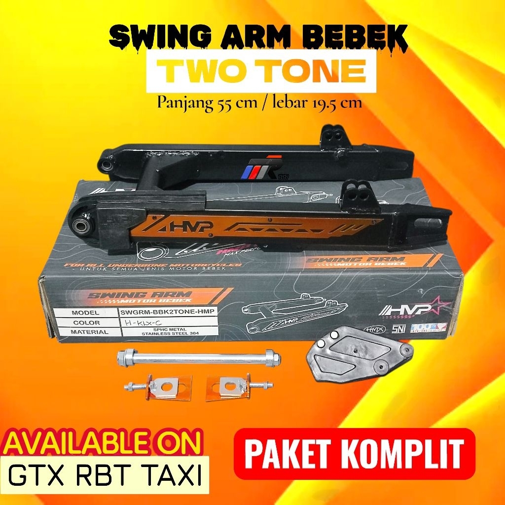 SWING ARM BEBEK SUPRA REVO, ARM RBT TWO TONE LIST CNC, SWING ARM JUPITER