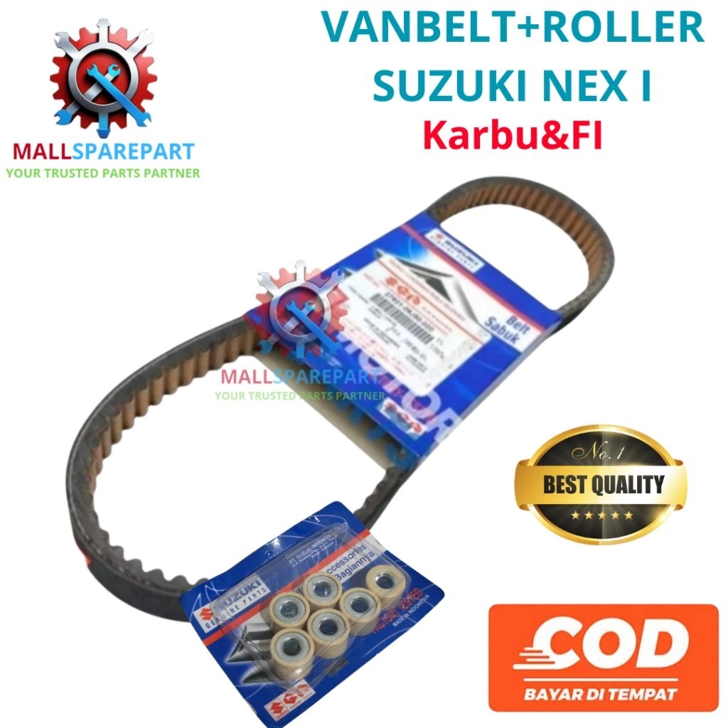 VANBELT + ROLLER SUZUKI NEX I NEX 1 NEX KARBU FI