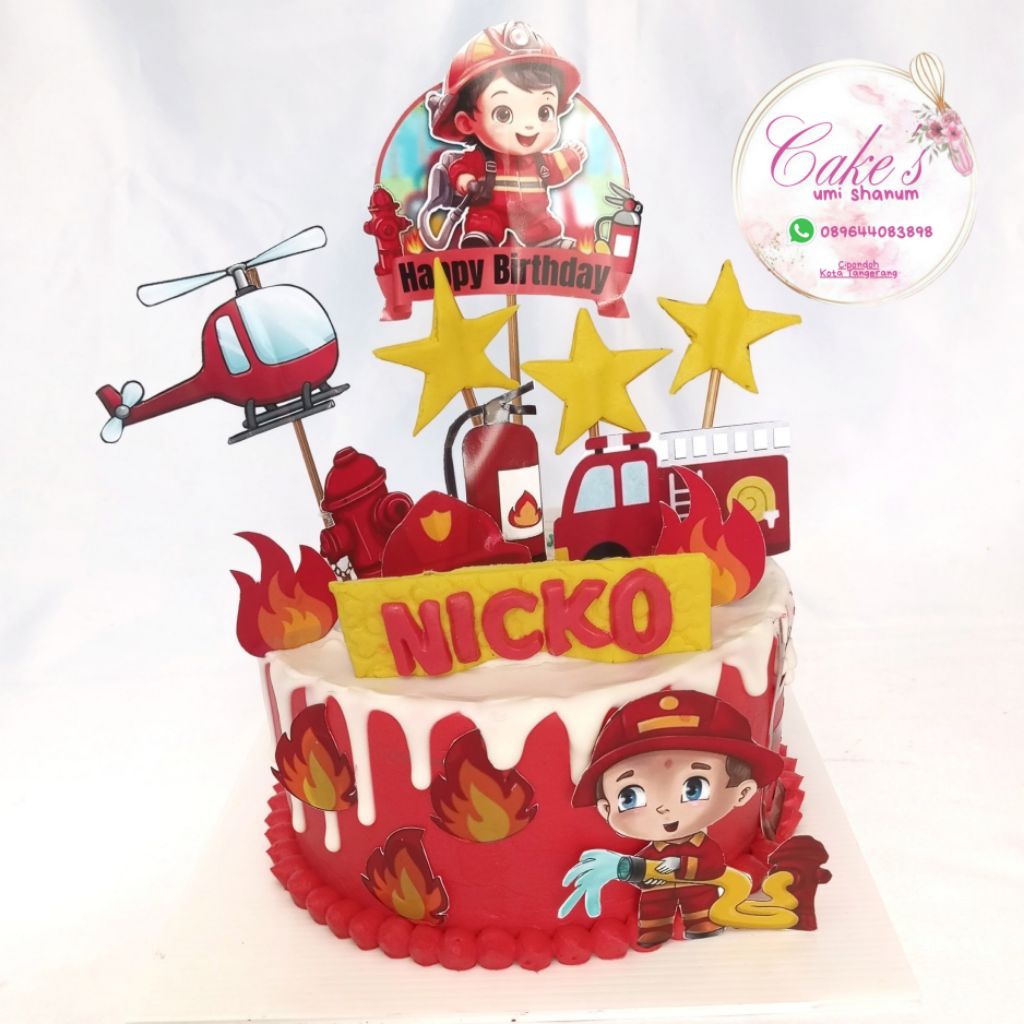 kue ulang tahun tema pemadam kue ulang tahun tangerang kue ulang tahun anak laki-laki