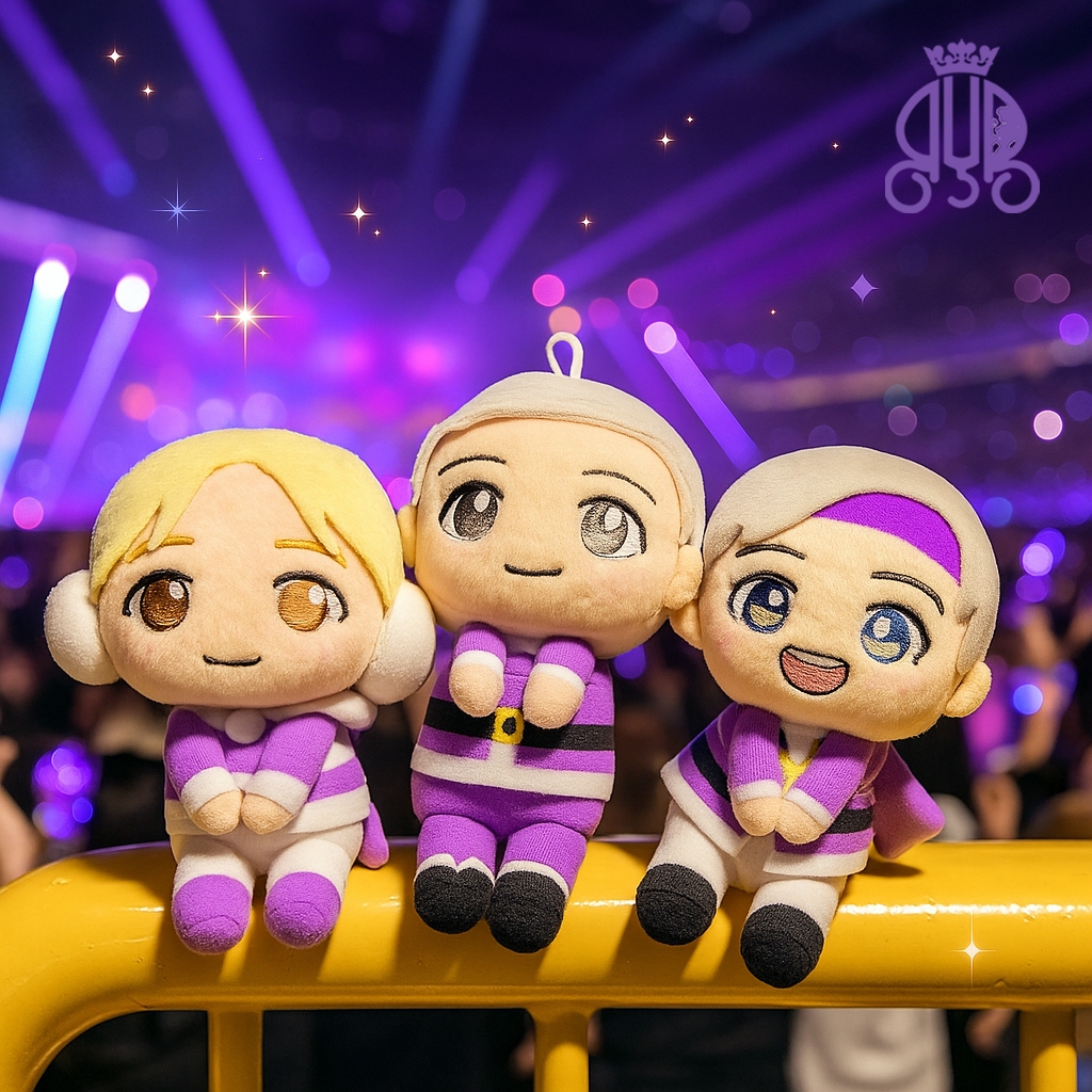 Gantungan kunci BTS Tiny Tan edisi Purple Holidays