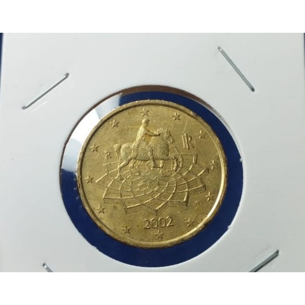 KOIN 50 CENT EURO ITALI TAHUN 2002