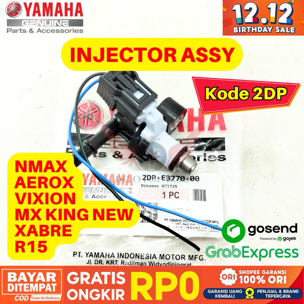2DP INJECTOR ASSY NMAX ORIGINAL YAMAHA GENUINE PARTS, INJECTOR ASSY AEROX GARANSI RESMI, INJECTOR VI