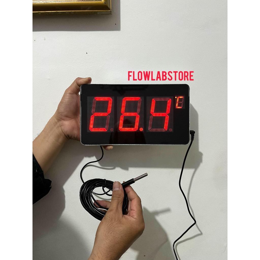 Termometer Digital LED Sauna & Kolam – Probe 5 Meter,