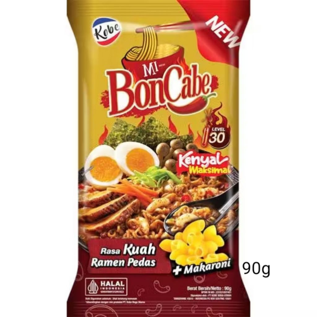 Kobe Mi Boncabe Rasa Kuah Ramen Pedas Level 30