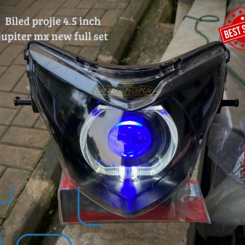 LAMPU DEPAN JUPITER MX NEW BILED PROJIE 4,5 INCH PLUS REFLEKTOR