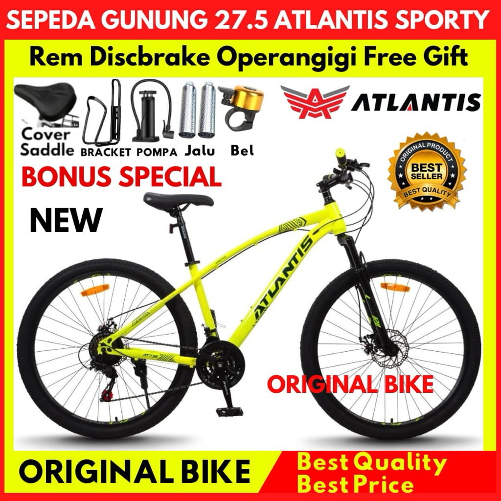 Sepeda Gunung MTB 27.5 Atlantis 730 Rem Discbrake Terbaru