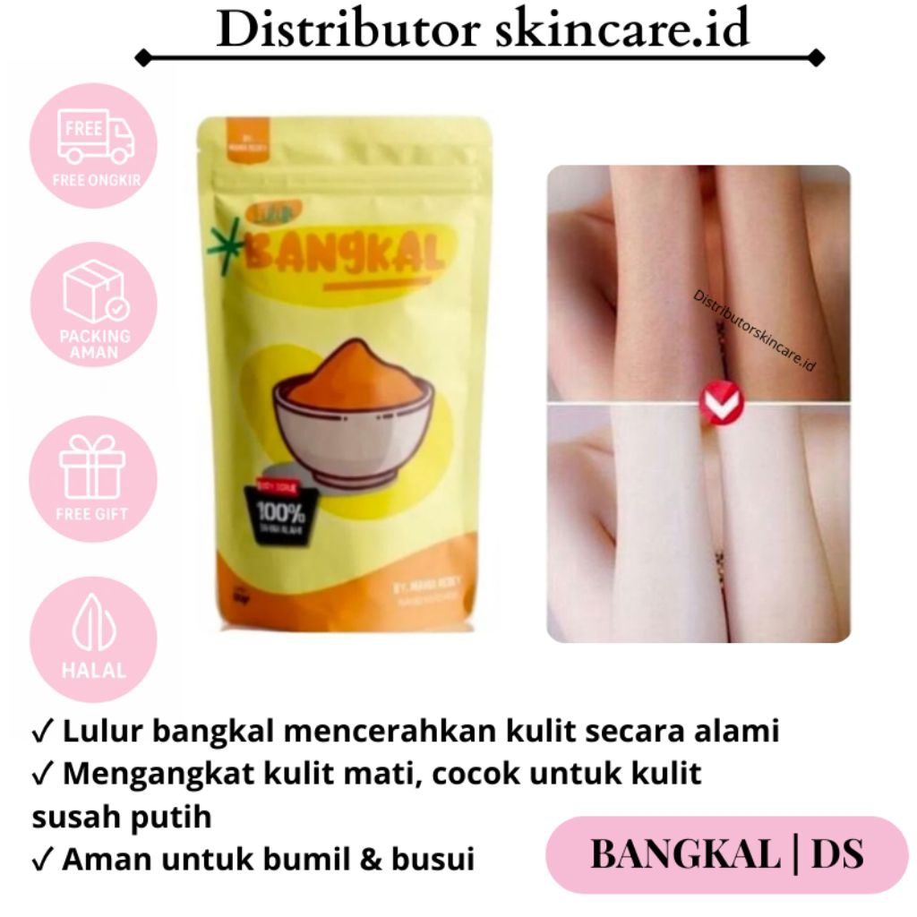 Lulur Kayu Bangkal Pemutih Badan Belang Permanen – Memutihkan 5X Lebih Cepat – Aman Bumil Busui – 50