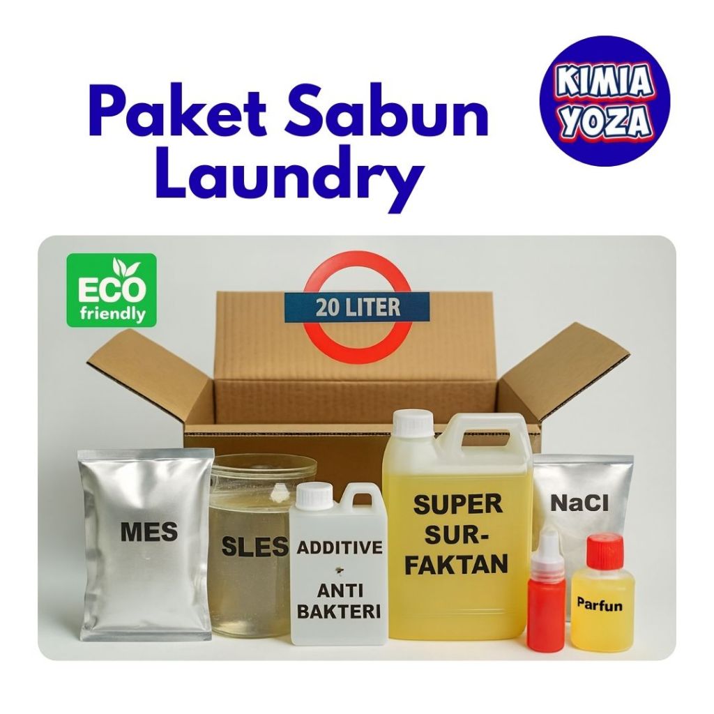 Paket Bahan Sabun Laundry Ekonomis Kimia Yoza