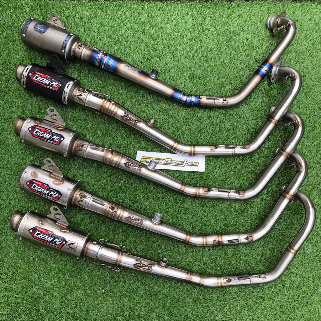 Knalpot Creampie MX King spek Expert Novice Rookie Beginner MP1 MP3 MP5 MP5 Standar tipe CR9 CP2 RX 