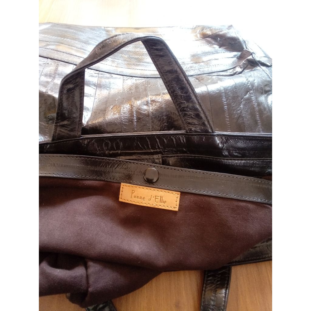 Pomme d'Ellie Tas Kulit Hitam PL Vintage