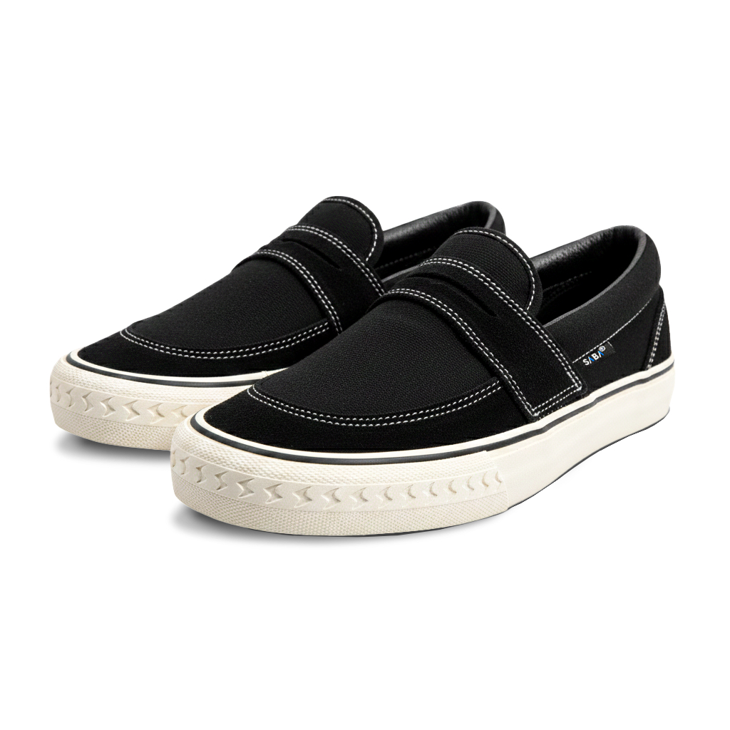 SABA Tuxedo Black White - Sepatu Loafer Sneakers Pria Wanita Original 100% TXD 01