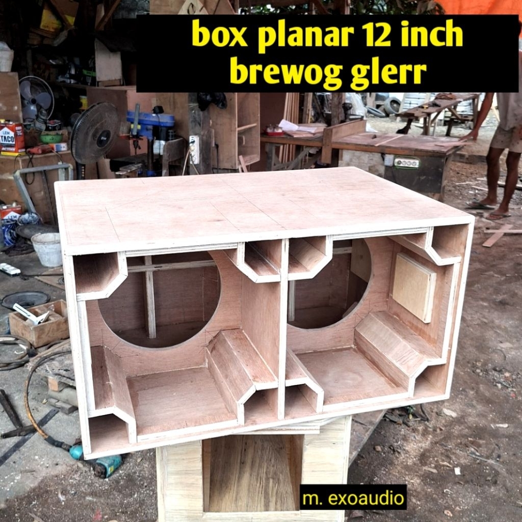 BOX PLANAR BREWOG 12 INCH DOUBLE SUBWOOFER GLERR