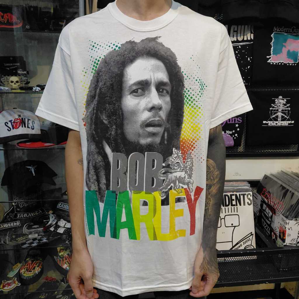 T Shirt Official BOB MARLEY - FLAG COLORS  Original