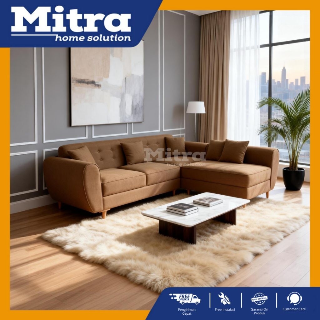 SOFA RUANG KELUARGA / SOFA RETRO / FREE ONGKIR SOFA / SAOFA L / SOFA LARIS / SOFA KAIN CANVAS / SOFA