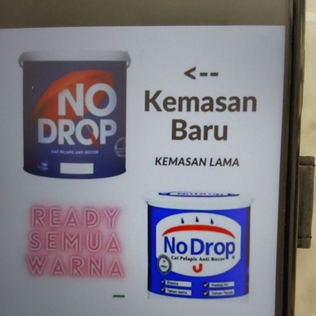 Cat Tembok - cat Pelapis Anti Bocor NO DROP 4 KG