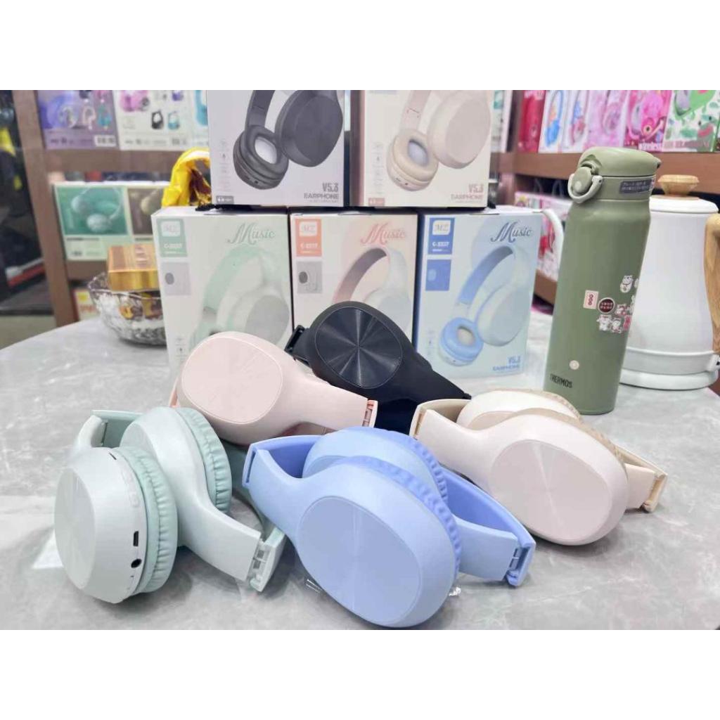 Headphone Bluetooth Bando MZ C-2237 Macaron Wireless Headphone Sport Stereo Headset