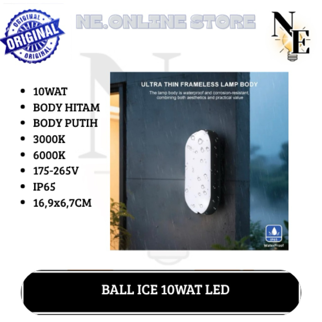 Lampu ball ice wall lamp 10wat led