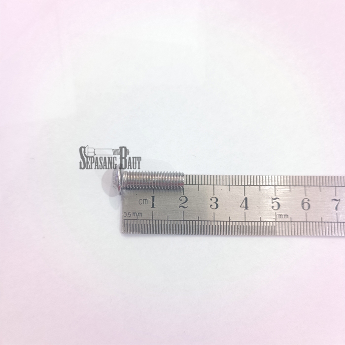 M6 x 20 Baut Button L Stainless 304 M6x20