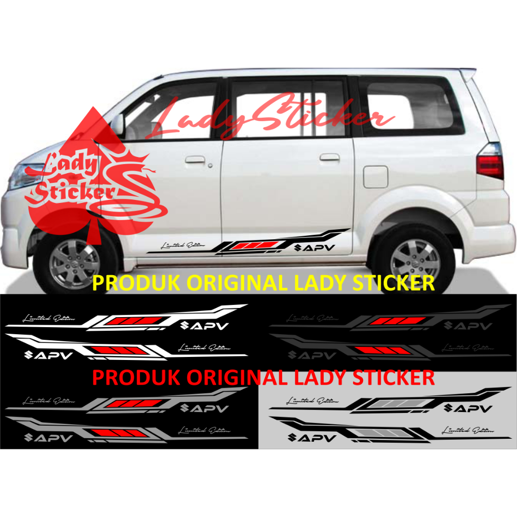Cutting sticker mobil apv sticker stiker mobil suzuki apv