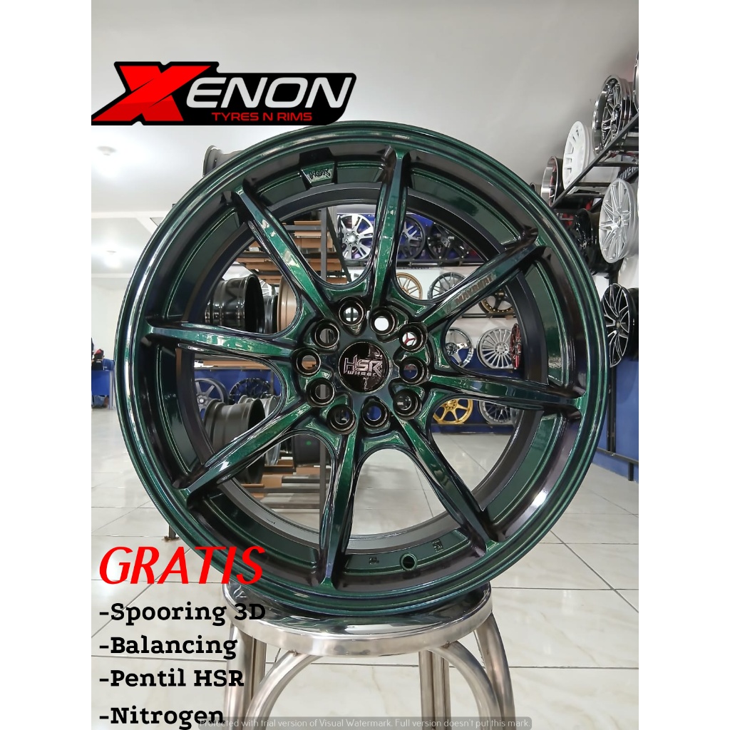 Velg Mobil Racing HSR Wheel Ring 17 HSR MAYBRAT Untuk mobil ALPHARD,BALENO,ALTIS DLL