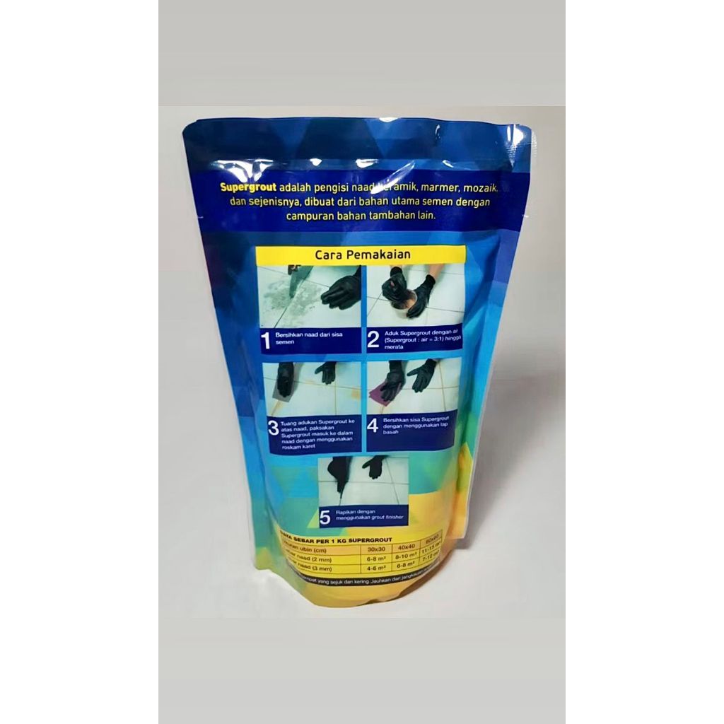 SUPERGROUT ISI NAT KERAMIK SEMEN AQUAPROOF / Aquaproof Supergrout 1kg