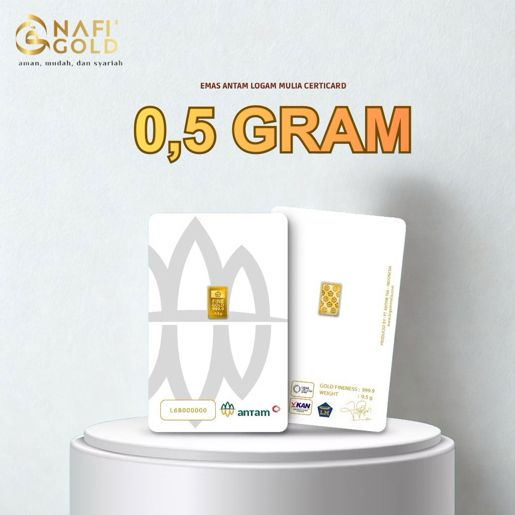 LM EMAS ANTAM 0,5 Gram, LOGAM MULIA TERBARU