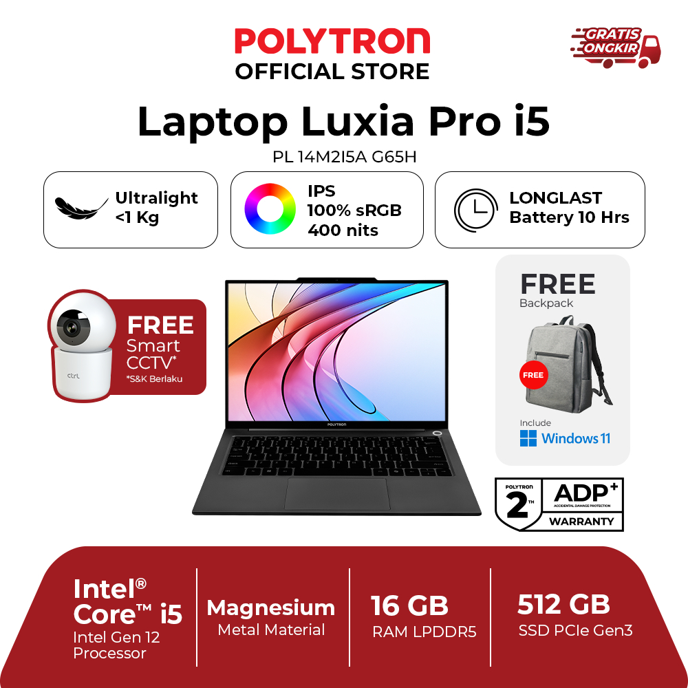 Laptop Luxia Pro i5|intel i5-1235U | 14" | 16GB | 512 | W11 Home