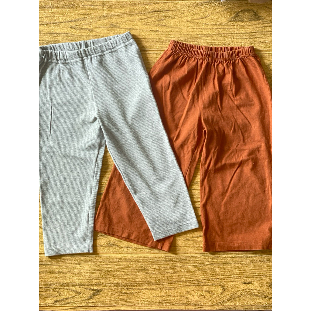 celana leging legging lejing kulot katun lidi anak branded Uniqlo dan kids Island size 100 110 3T 4T