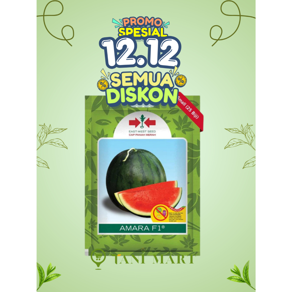 Benih Bibit Semangka Non Berbiji Varietas AMARA F1 (Kemasan Original)