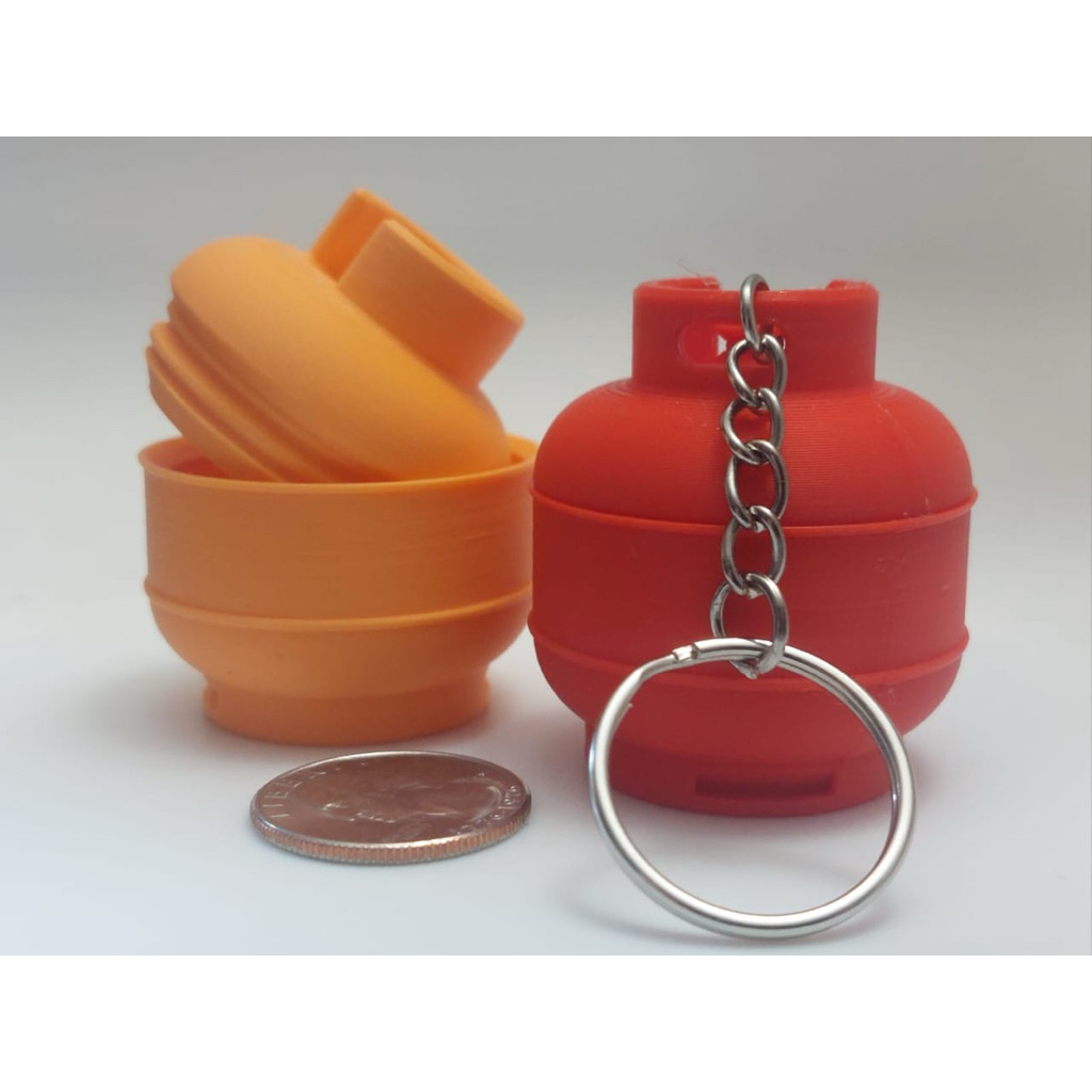 Gas Cylinder Stash Keychain / ganci gas 3kg lucu barang ugly barang unik
