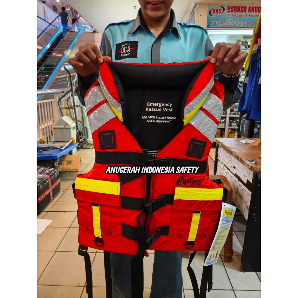 LIFE JACKET IMPERIAL ORIGINAL USA 370ERV / LIFE RESCUE ORIGINAL BERSERTIFIKAT